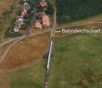 Luftaufnahme des Baubereiches 2015 am Bahndeichschart Wangerooge