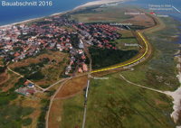 Deichbau Wangerooge: Übersicht des Bauabschnittes 2016