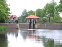 Die sanierte Emsschleuse am Haren-Rütenbrock-Kanal