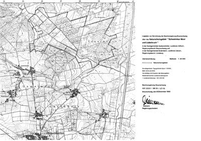 Verordnungskarte des Gebietes