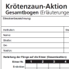 Meldebogen Amphibienwanderung