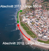 Norderney: Die Bauabschnitte der unteren Promenade