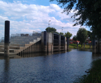 Die Bauwerksprüfungen in Hitzacker beginnen am Siel.