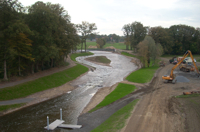 Umbau des Schützenhofwehres in Quakenbrück kurz vor dem Abschluss