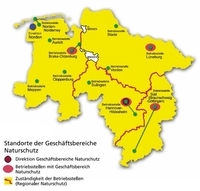 Zuständigkeiten der Betriebsstellen