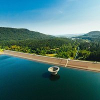 Blick auf die Innerstetalsperre