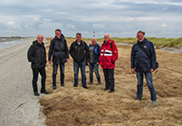 Teilnehmer der Abnahme auf Wangerooge