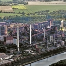 Luftbild salzgitter Flachstahl GmbH