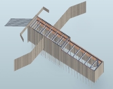 Im Erdreich verborgen: Baugrube, Schottwand und Tiefgründung (Grafik: BIM/Inros Lackner SE/NLWKN).