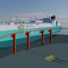 Visualisierung des LNG-TERMINALS WILHELMSHAVEN VOSLAPPER GRODEN NORD 2