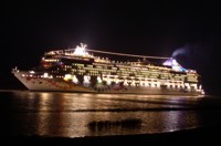 Nachtpassage der Norwegian Pearl