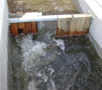 Schlitzwand in der Fischaufstiegsanlage