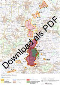 Karte Naturschutzstation Dümmer mit Kerngebiet und erweitertem Betreuungsgebiet