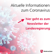 Hinweis aktuelle Informationen zum Coronavirus