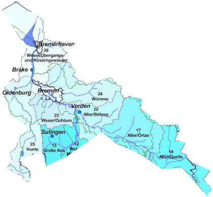 Eingangskarte Strukturgütedaten Weser-Nord