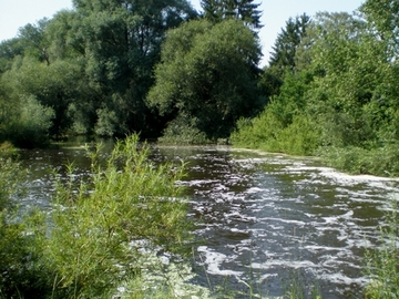 Unterwasser (Beginn der Mittelaller) beim Wehr Dieckhorst