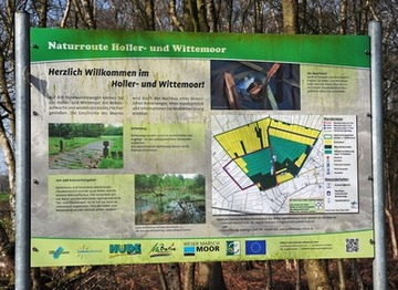 Informationstafel im Naturschutzgebiet "Holler- und Wittemoor"