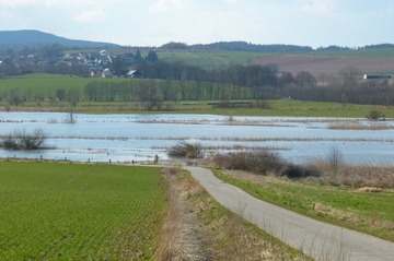 Überschwemmung im Seeanger