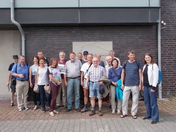 Foto 4: Die Klausurtagung führte die Mitglieder des Arbeitskreises auch zum Emssperrwerk nach Gandersum.