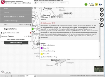 leerHier finden Sie Erläuterungen und die Legende der Symbole in der Karte.