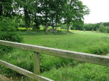 Reich strukturierte Landschaft an der Marka