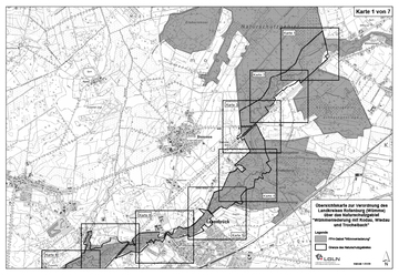 Verordnungskarte des Gebietes