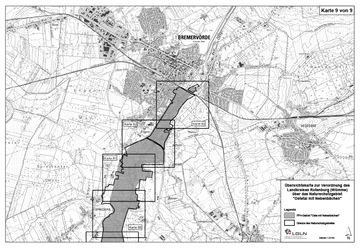 Verordnungskarte des Gebietes