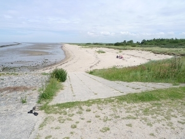 Strandbesucher am Rysumer Nacken