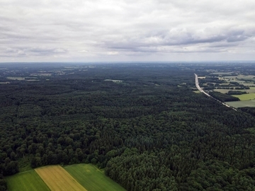 Luftbild Richtung Norden westlich der A7