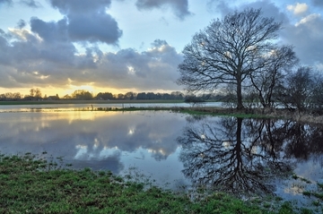 Hochwasser in der Haarenniederung