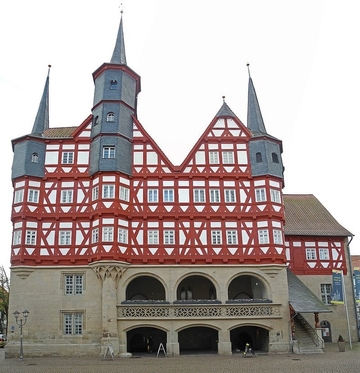 Rathaus Duderstadt mit Wochenstubenquartier des Großen Mausohrs