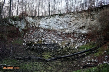 Trockengefallener Pferdeteich im Hainholz (LRT 3180 - Temporäre Karstseen und -tümpel) sowie Gips-Schutthalde (LRT 8160)