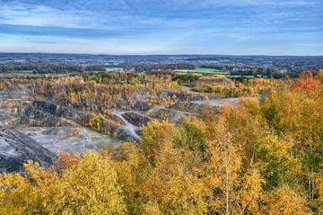 Steinbruch am Piesberg im Umfeld der Stollen