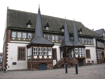 Einbecker Rathaus mit Wochenstubenquartier des Großen Mausohrs