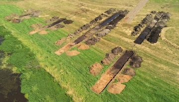 Archäologische Testgrabungen beim Baustart