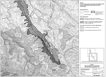Verordnungskarte 2 des Gebietes