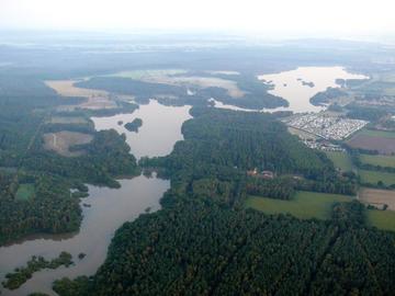 Luftbildaufnahme der Talsperre Thülsfeld