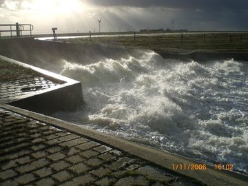 Gefluteter Polder wird entlastet