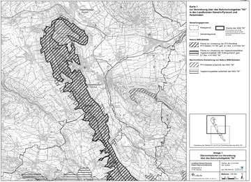 Verordnungskarte 1 des Gebietes