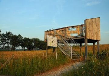 Aussichtskanzel am Nordrand des Naturschutzgebietes