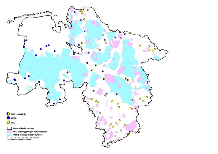 Karte der Lage der Referenzbetriebe zu den Bezugskulissen