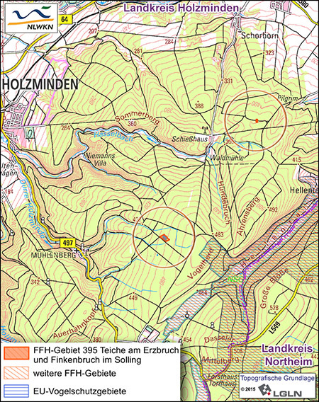 FFH-Gebiet 395 Teiche am Erzbruch und Finkenbruch im Solling