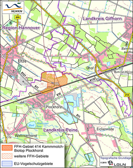 FFH-Gebiet 414 Kammmolch-Biotop Plockhorst