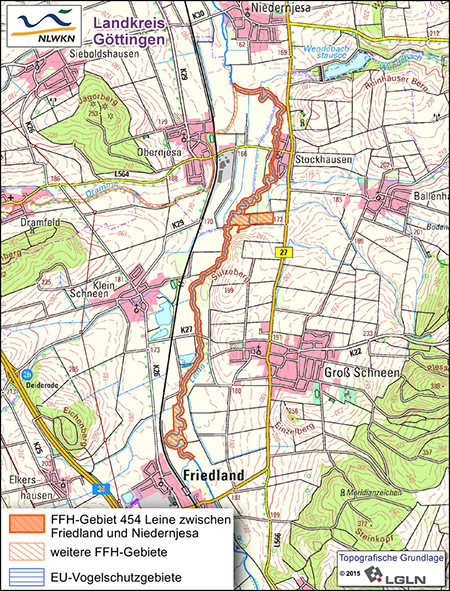 FFH-Gebiet 454 Leine zwischen Friedland und Niedernjesa