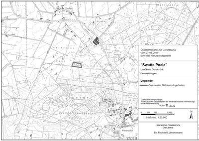 Übersichtskarte zur NSG-VO Swatte Poele