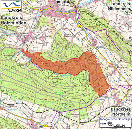 Übersichtskarte des Schutzgebietes