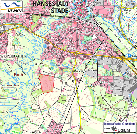 Übersichtskärtchen zum Naturschutzgebiet "Barger Heide"