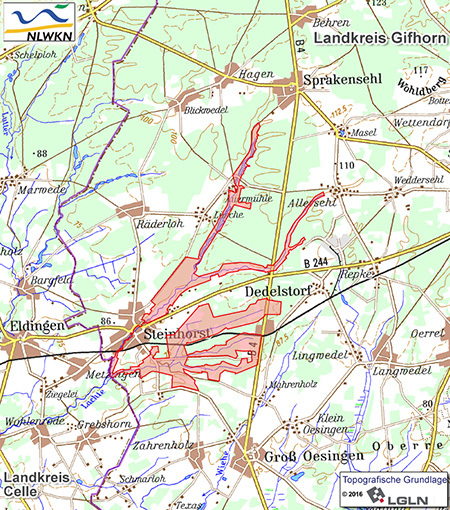 Übersichtskärtchen zum Naturschutzgebiet "Obere Lachte, Kainbach, Jafelbach"