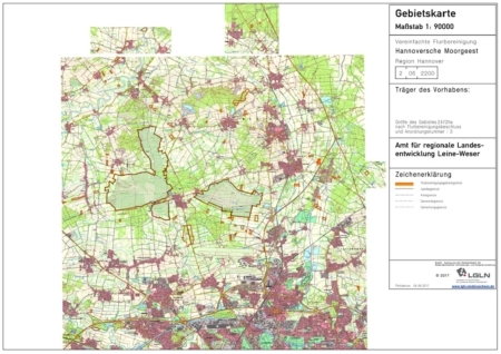 Gebietskarte Hinzuziehung 3. Anordnung (Quelle: ArL Leine-Weser)