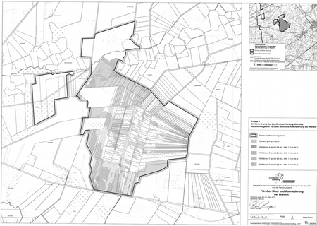 Verordnungskarte des Naturschutzgebietes "Grosses Moor und Aueniederung bei Wistedt"